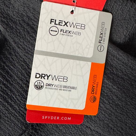 Spyder Medium 1/4 Zip Crepe Dress Lightweight Stretch Sleeveless Pockets Black - Picture 8 of 12